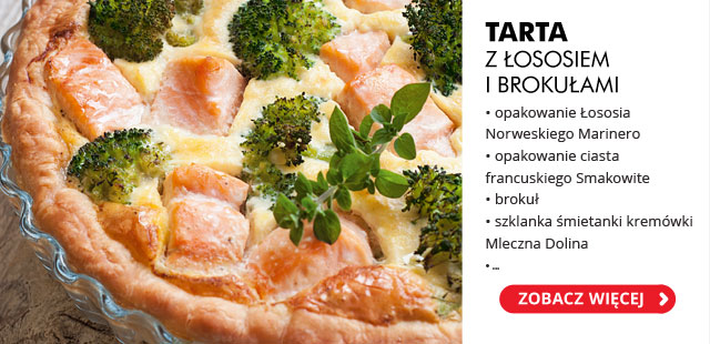 Tartaz łososiem i brokułami 