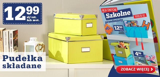 Pudełka składane za 12,99 zł/szt. lub zest.