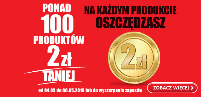 Ponad 100 produktów o 2 zł taniej!